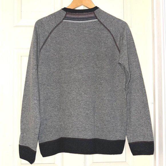 Moncler pullover crew neck gray mens sweater size XL cashmere wool - Picture 14 of 16